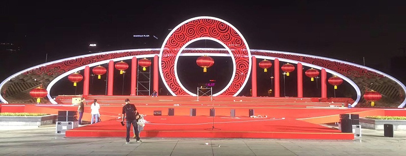 唱響新時代走進(jìn)寧波雷亞架舞臺租賃案例